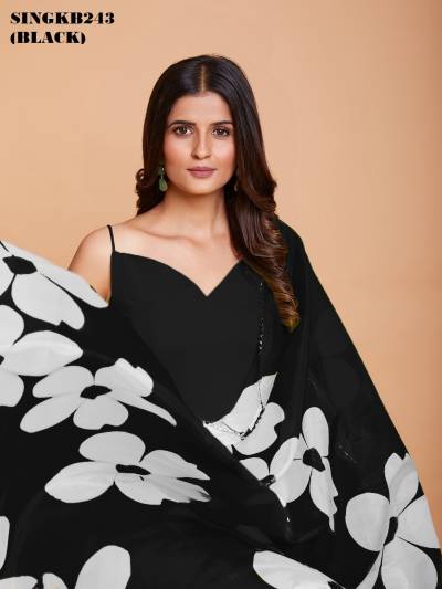 D.NO. SINGKB243 (BLACK) BY ARYA BLACK GOWNS MANUFACTURE IN INDIA